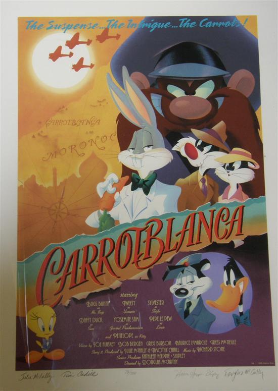 Appraisal: CarrotBlanca' limited fine art print signed by the production team