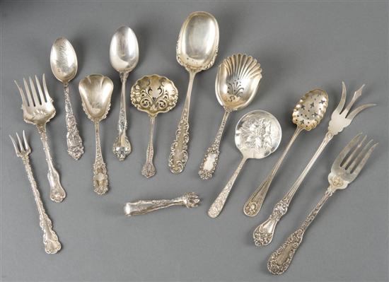 Appraisal: Group of American sterling flatware and serving pieces Watson old