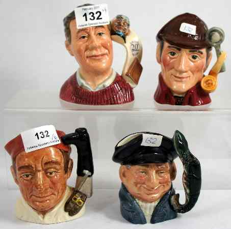 Appraisal: Royal Doulton Small Character Jugs Lobster Man D The Sleuth