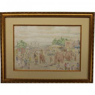 Appraisal: Reynolds Beal - At the Circus Signed lower right Colored