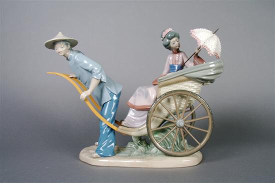 Appraisal: A Spanish Porcelain Figural Group Lladro Width inches