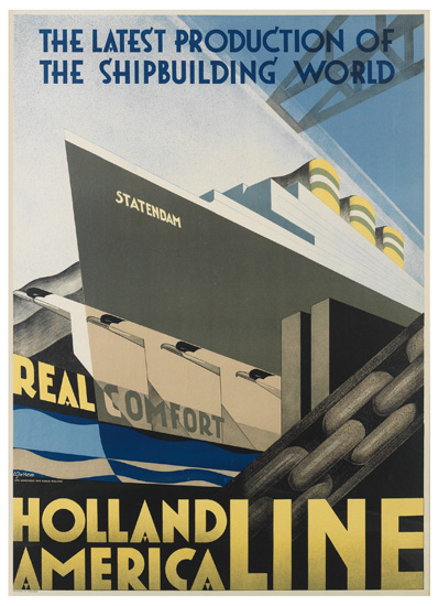 Appraisal: ADRIAAN JOH VAN' T HOFF - HOLLAND AMERICA LINE x