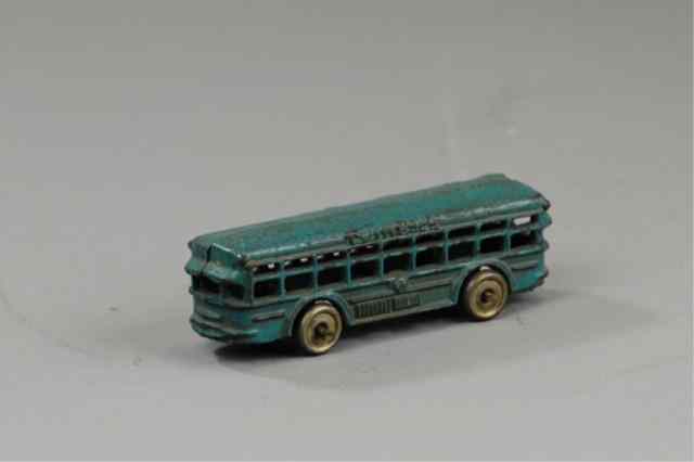 Appraisal: A C WILLIAMS ''TWIN COACH'' BUS Cast iron painted in