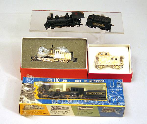 Appraisal: Accumulation of HO scale Brass amp other assembled trains Boxed