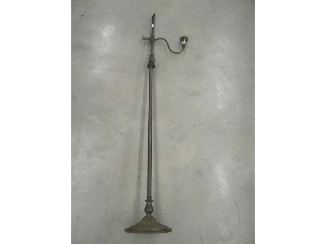 Appraisal: Bronze Floor Lamp telescopic ornate base approx ' tall