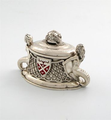 Appraisal: By Francis Cooper a Livery Company silver salt cellar London