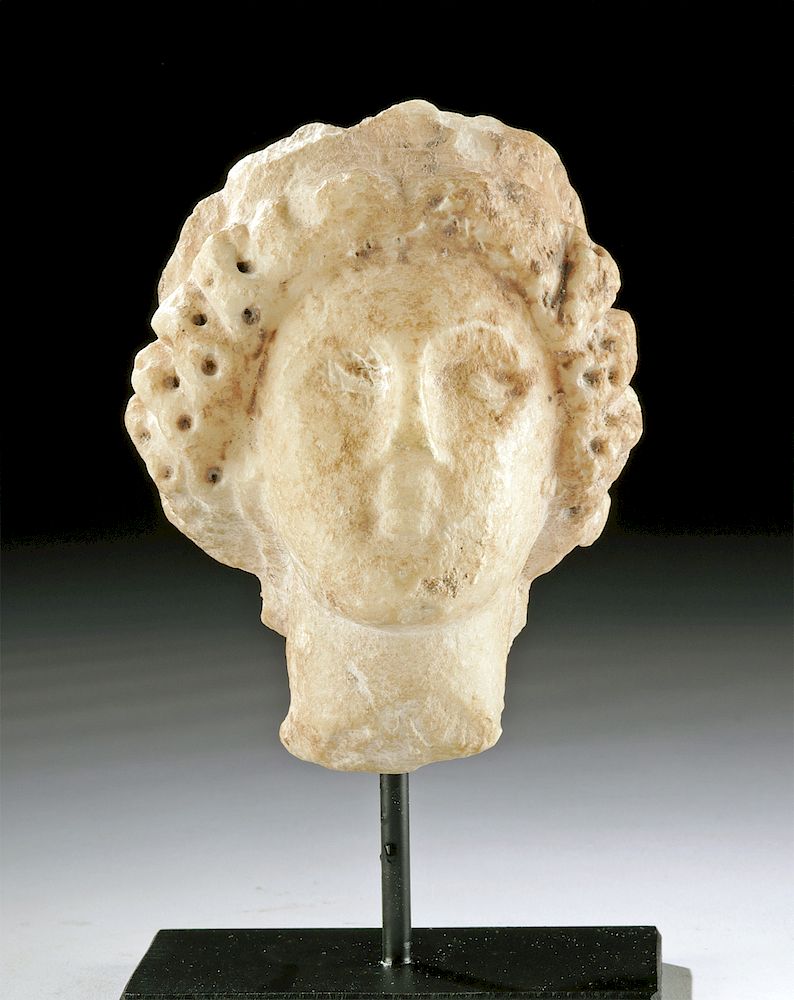 Appraisal: Roman Marble Head of a Female - Muse Holiday Shipping