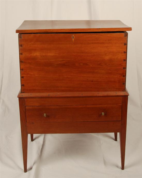 Appraisal: An E th C Virginia Walnut Hepplewhite Sugar Chest found