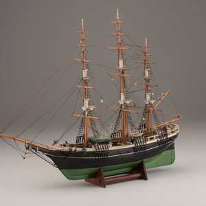 Appraisal: A Carved and Painted Wood Model of the Clipper Ship