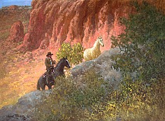 Appraisal: Wayne Baize Present The Canyon Trailoil on canvas x in