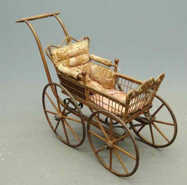 Appraisal: Victorian doll carriage '' Length '' Ht