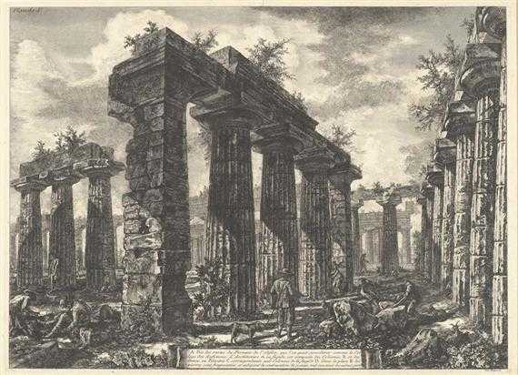 Appraisal: PIRANESI GIOVANNI BATISTA Mogliano - Rome Vue des restes du