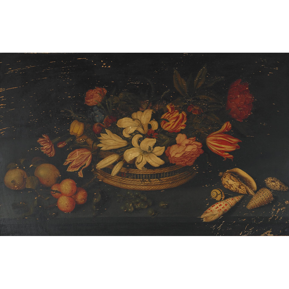 Appraisal: Attributed to Johannes Bosschaert - Dutch STILL LIFE OF LILLIES