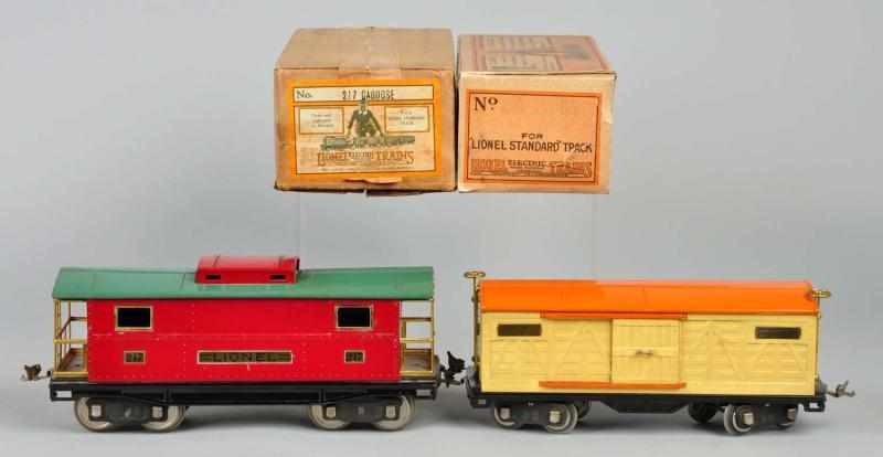 Appraisal: Lot of Lionel Freight Train Cars Description American Standard gauge