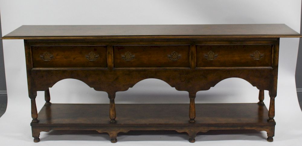 Appraisal: BAKER Signed Welsh Style Sideboard From a New Rochelle estate