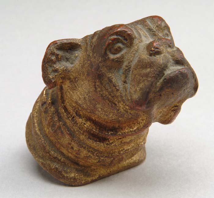 Appraisal: TIFFANY STUDIOS BULLDOG PAPERWEIGHT Very nice Tiffany paperweight is in