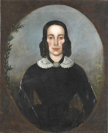 Appraisal: American School th C Portrait of a Woman Oil on