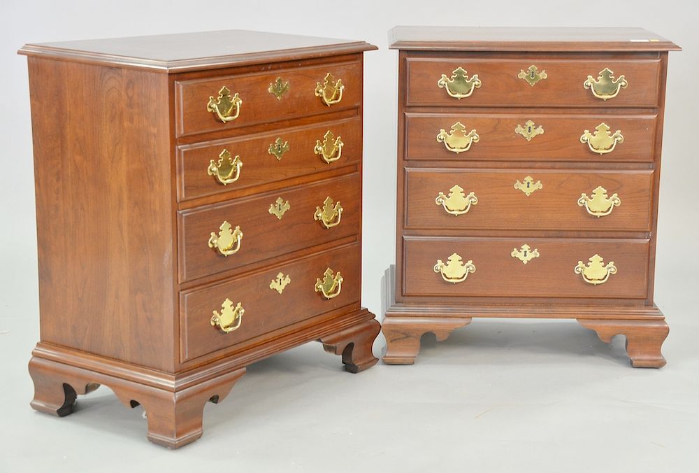 Appraisal: Pair of Harden cherry diminutive chests ht in top x