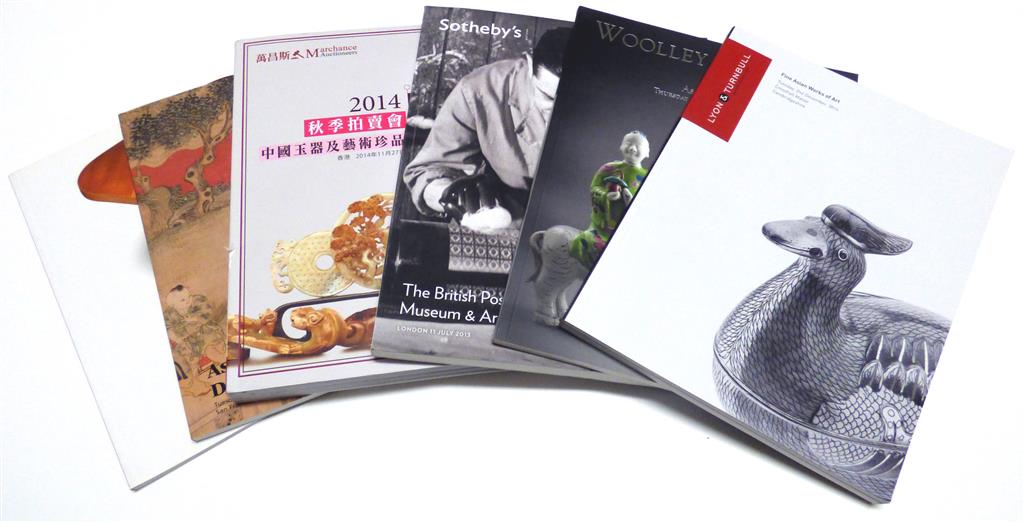 Appraisal: ASSORTMENT OF SALES CATALOGUES catalogues of Asian art sales of