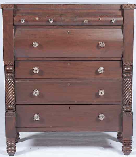 Appraisal: Mid-Western Chest of Drawers American th century a chest of