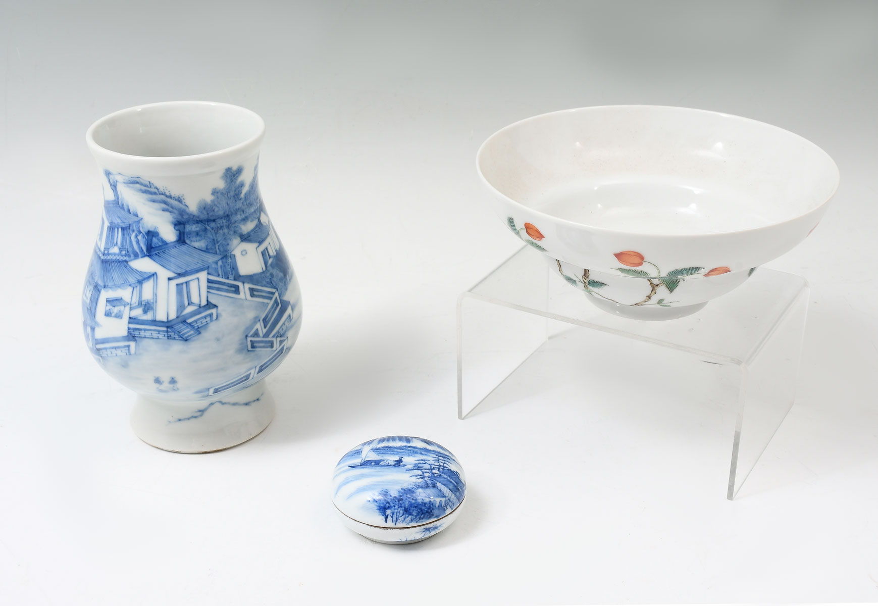 Appraisal: PC CHINESE PORCELAIN COLLECTION Comprising - th century blue white