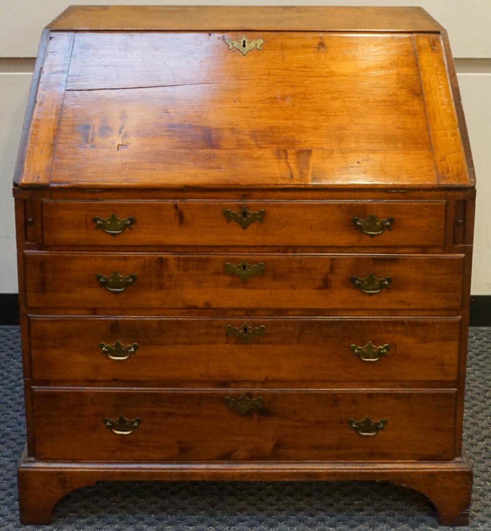 Appraisal: Federal Maple Slant Front Desk Early th Century x x