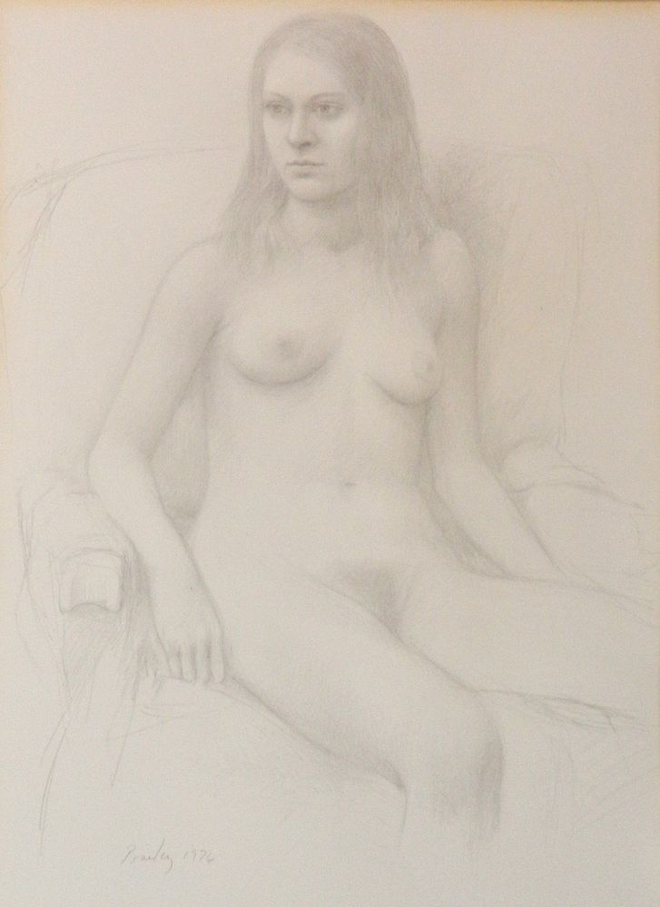 Appraisal: William Bailey graphite William Bailey American - - ''Nude Seated