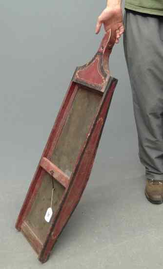 Appraisal: th c painted wheat separator '' Length