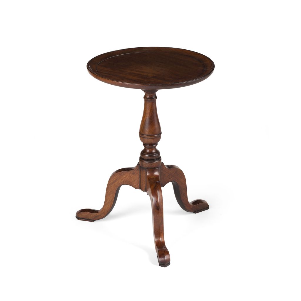 Appraisal: GEORGE III MAHOGANY WINE TABLE TH CENTURY the circular dished