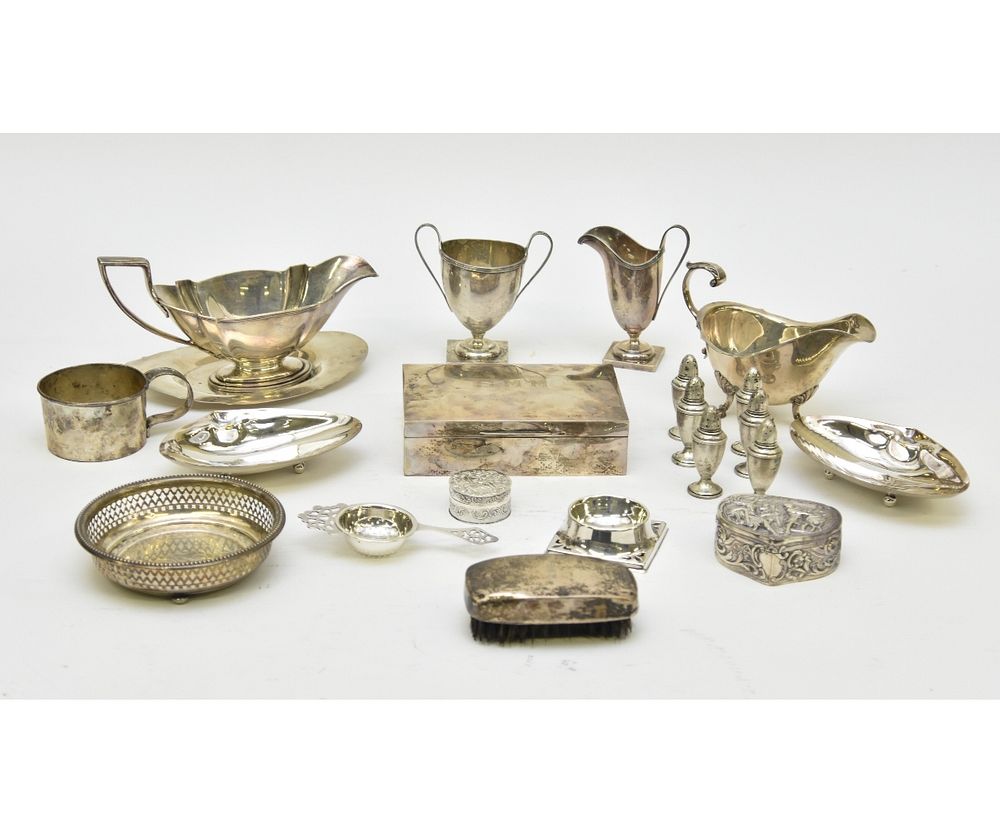 Appraisal: Sterling Silver Tableware Sterling silver tableware to include a playing