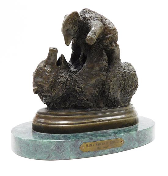 Appraisal: Anna Vaughn Hyatt Huntington American - Mama Baby Grizzly bronze