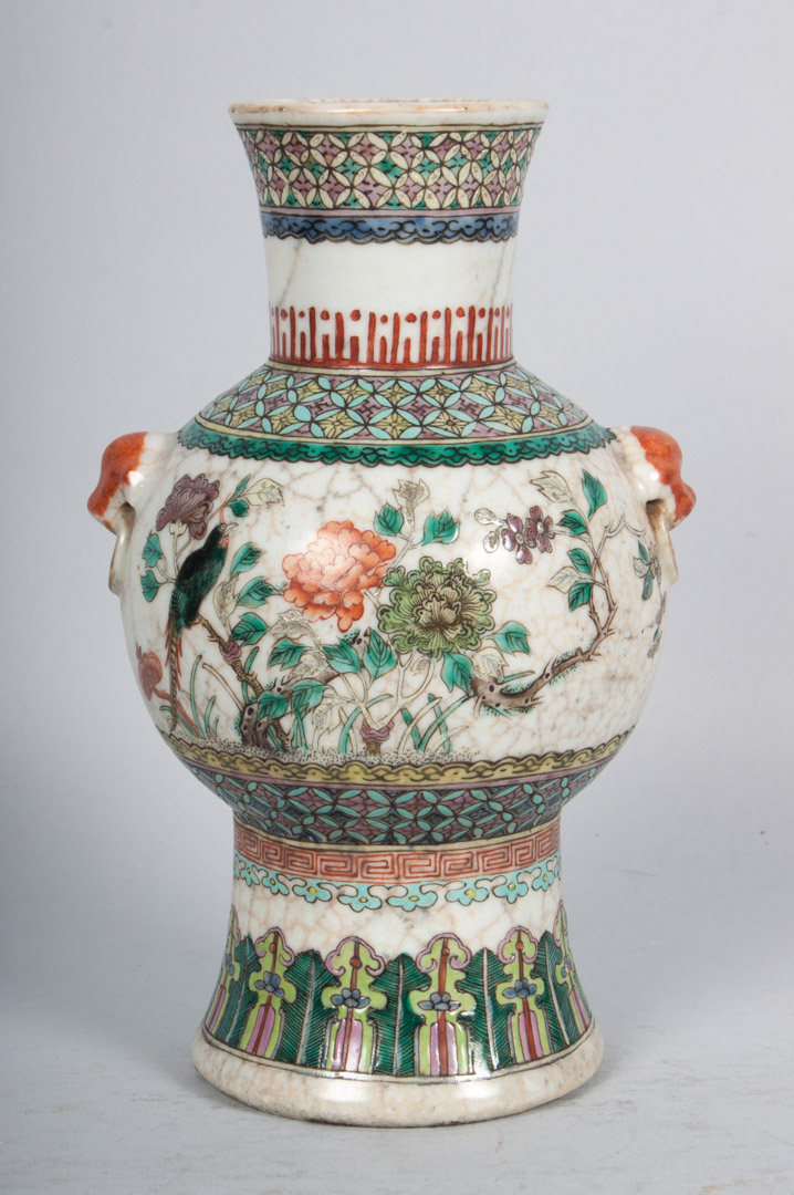 Appraisal: Chinese Famille Verte porcelain vase second half- th century with