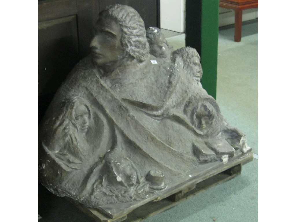 Appraisal: Large plaster sculpture