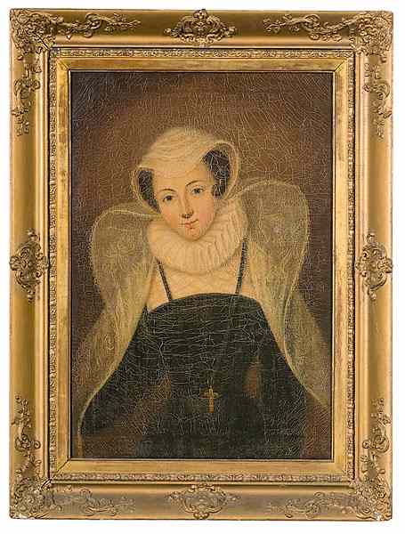 Appraisal: Portrait of Mary Queen of Scots Continental probably th century