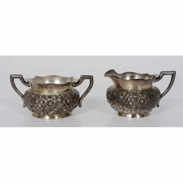 Appraisal: Duhme Sterling Cream and Sugar American early th century a