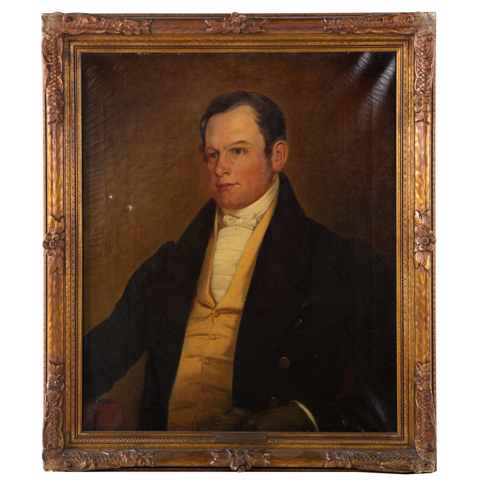 Appraisal: ATTRIBUTED TO JOHN VANDERLYN PORTRAIT OF A GENTLEMAN OIL American