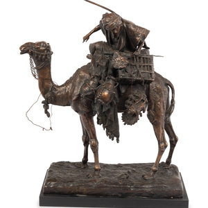 Appraisal: After Giuseppe Ferrari Italian - th Century An Arabian Mounted