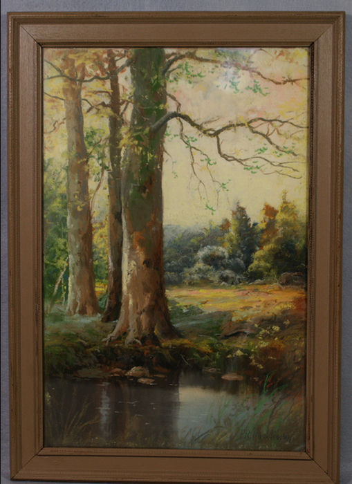 Appraisal: P R Koehler th c American NY pastel landscape x