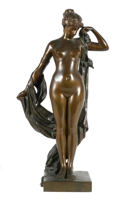 Appraisal: Bronze statue of Phryne Before the Judges after Pierre Etienne