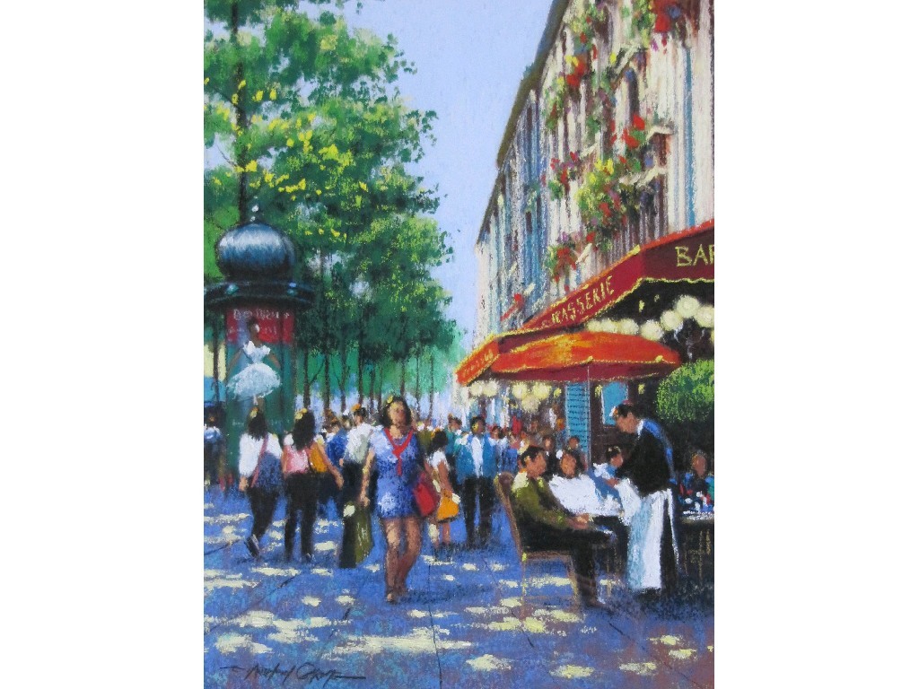 Appraisal: ANTHONY ORME Pastel Parisian street scene signed x