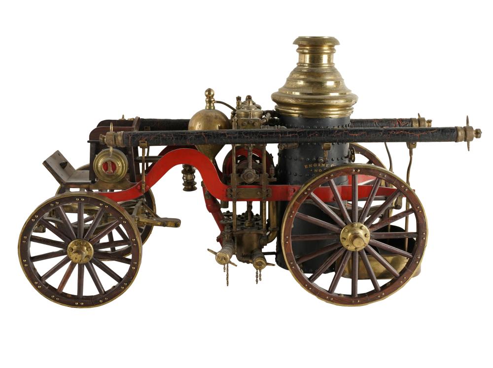 Appraisal: AMERICAN STEAM FIRE ENGINE MODELEngine Co No I NY brass