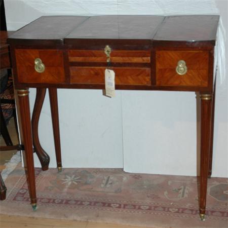 Appraisal: Louis XV Style Fruitwood and Mahogany Dressing Table Estimate -