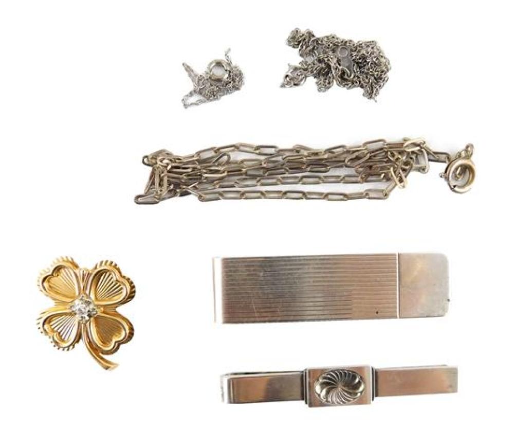 Appraisal: Sterling and gold pieces six total including sterling Tiffany Co