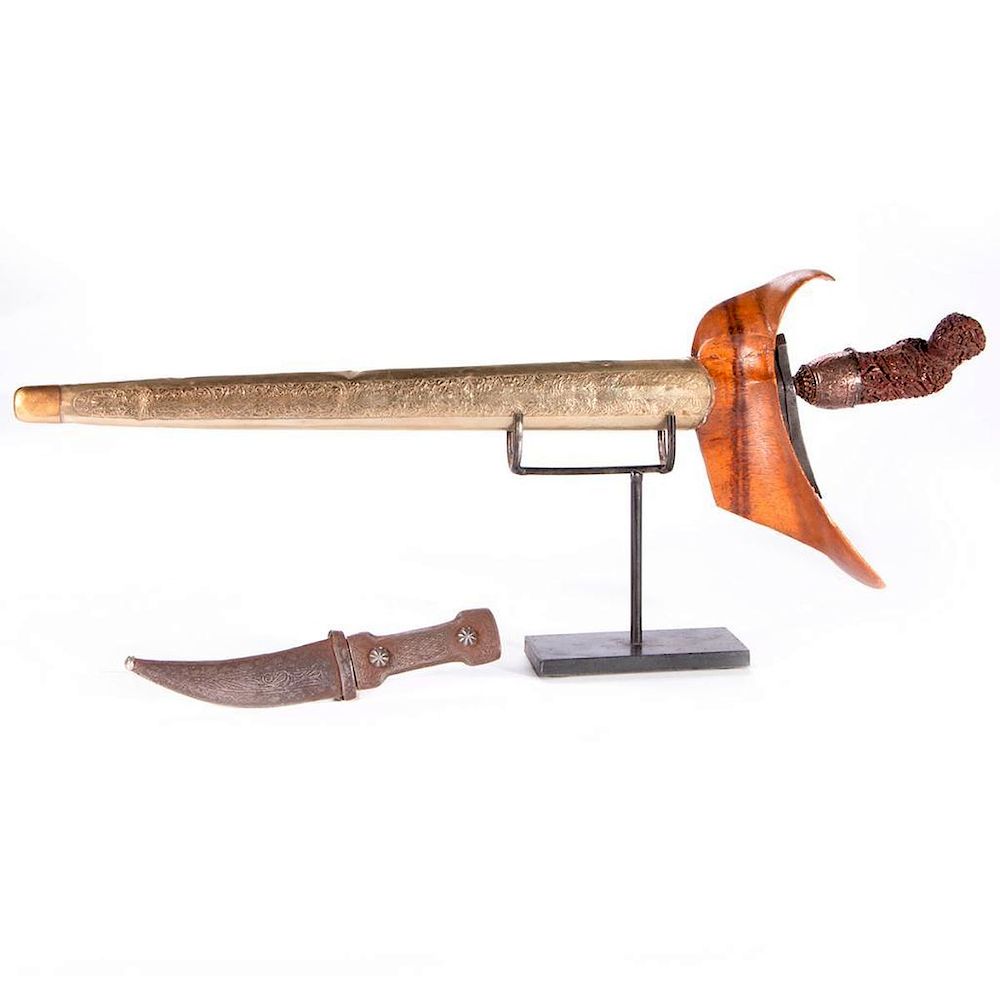 Appraisal: An Indonesian Keris and an intaglio knife A very fine