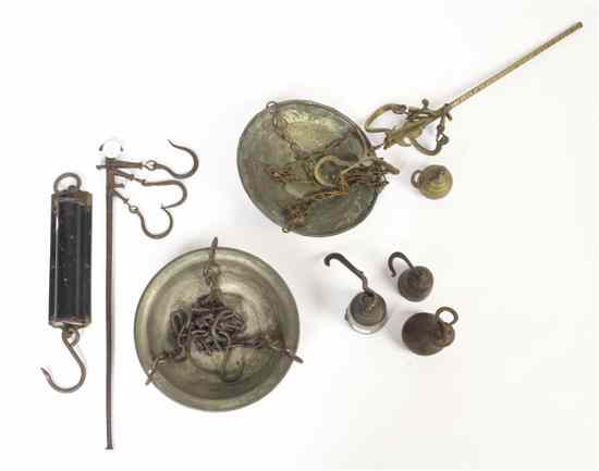 Appraisal: A Brass Hanging Scale etched Lander's Improved Spring Balance Warranted