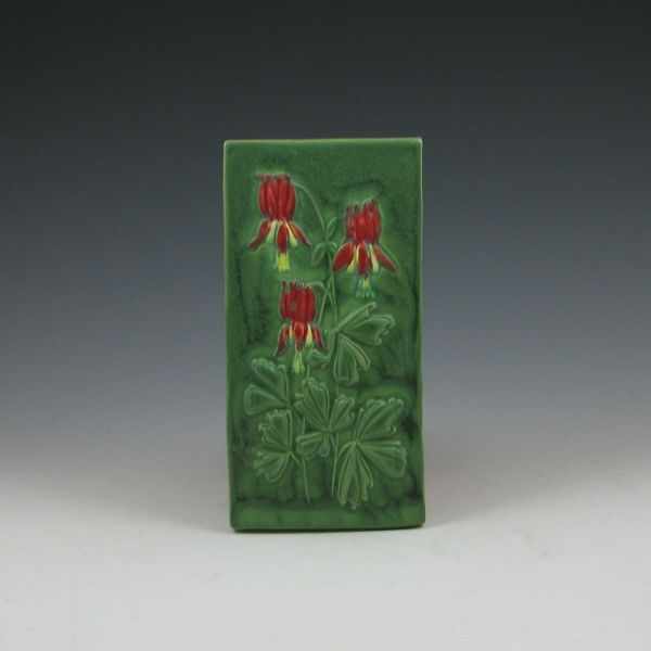 Appraisal: Prairie Art Tile Arts Craft floral tile Marked Prairie Art