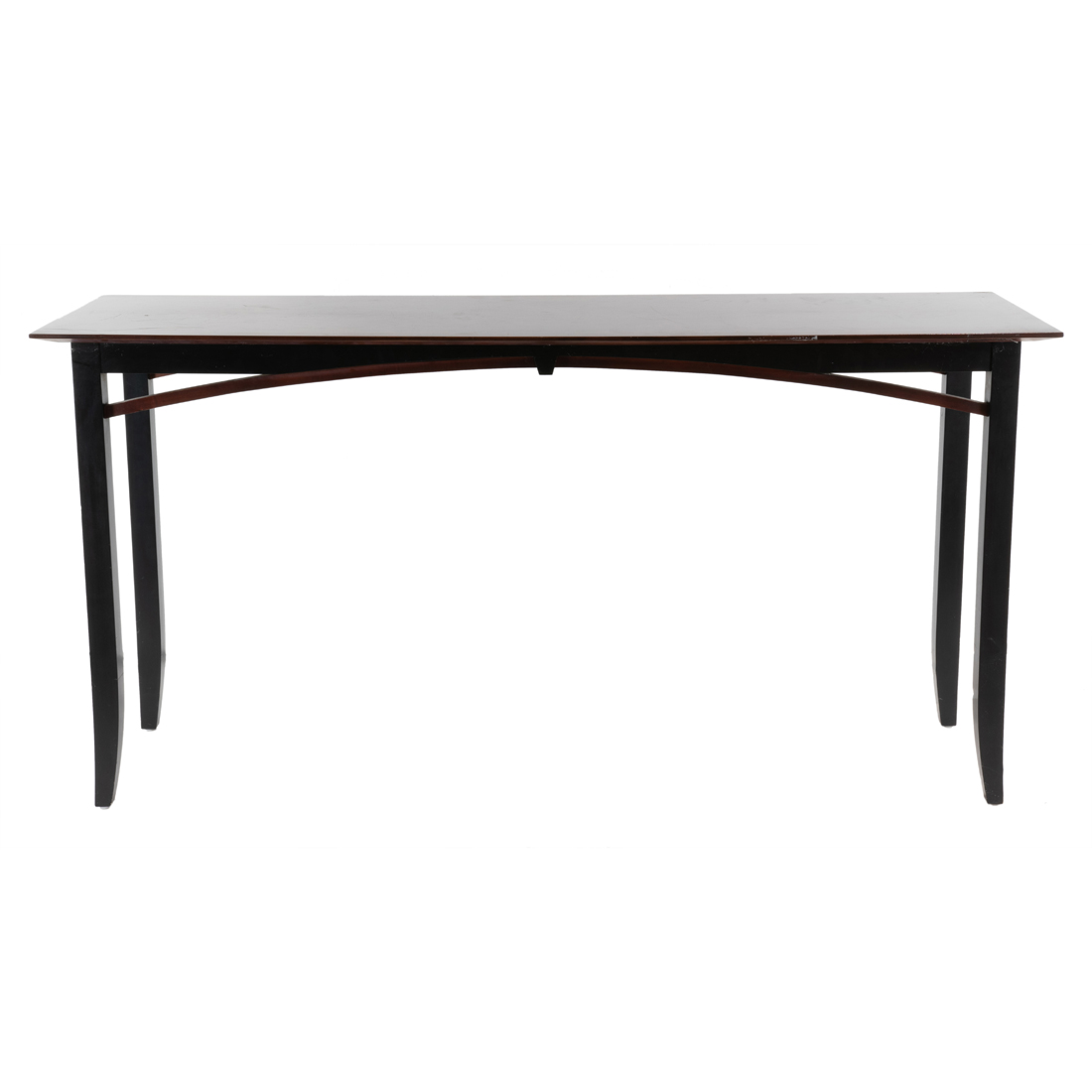 Appraisal: A LARSEN FURNITURE PARTIAL EBONIZED CONSOLE TABLE A Larsen Furniture