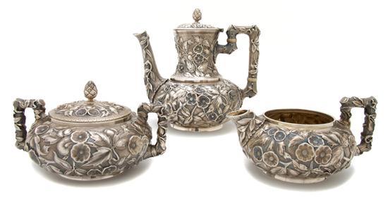 Appraisal: n American Sterling Silver Coffee Service Dominick and Haff comprising