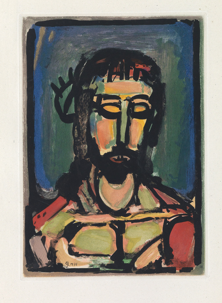 Appraisal: GEORGES ROUAULT Ecce Dolor Color aquatint x mm x inches