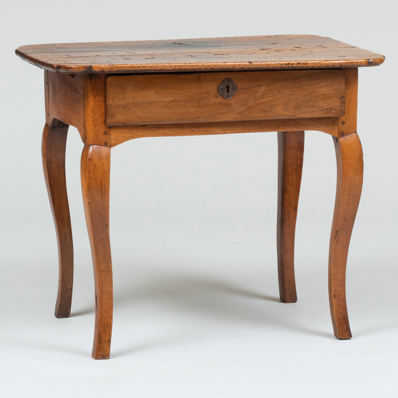 Appraisal: LOUIS XV PROVINCIAL WALNUT TABLE x x in Condition Wear